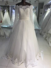 Real photo very Sexy Backless flowers romantic A Line Wedding Dresses vestidos de noiva robe de mariage