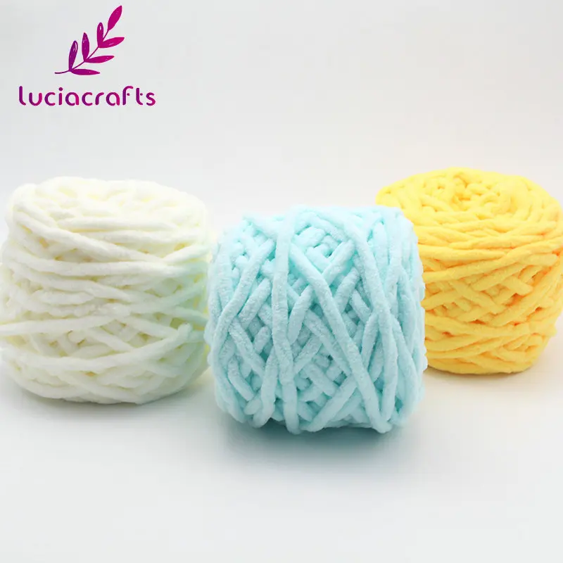 Lucia Crafts 1 рулон/лот тканые нитки из пряжи Мягкие Молочные хлопковые тканые перчатки для шарфа шапки свитера DIY ручной вязки материал CW0215