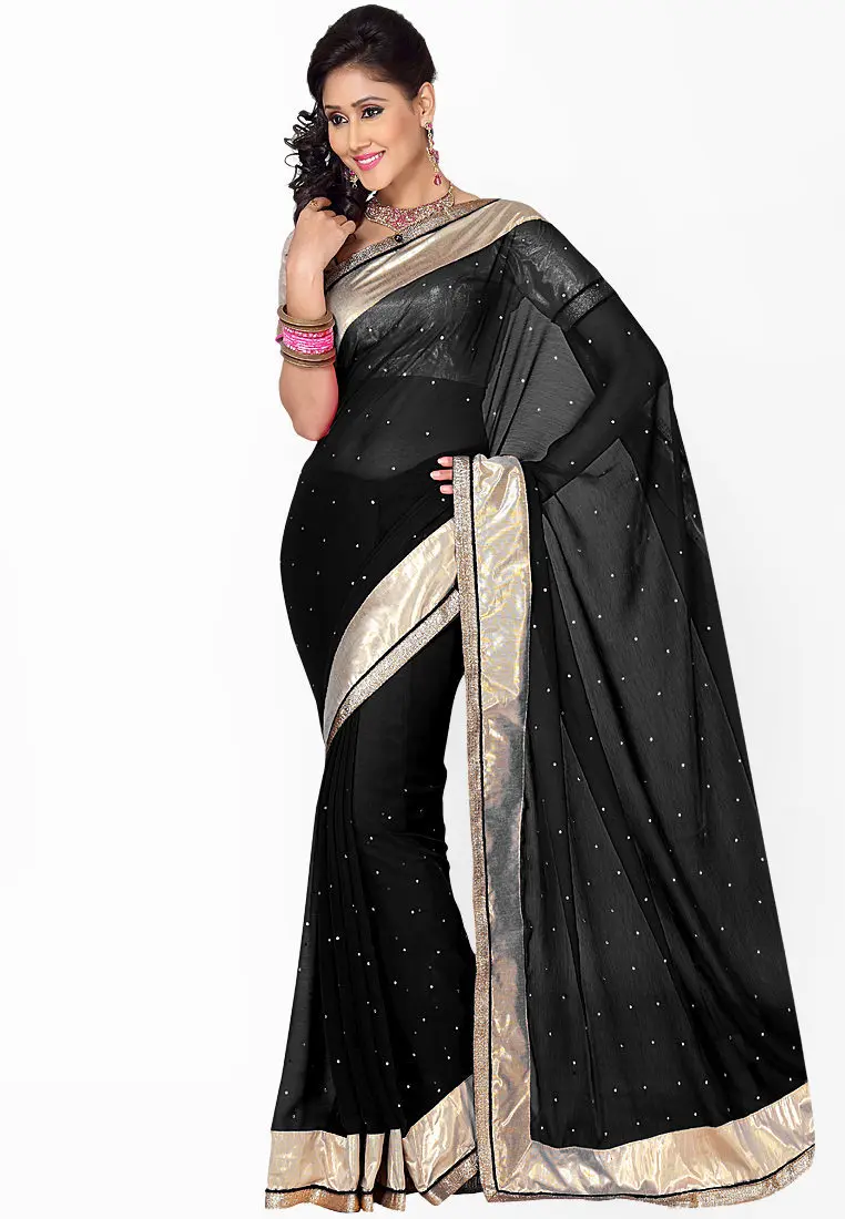 2015 nueva India sari femenino importación georgette