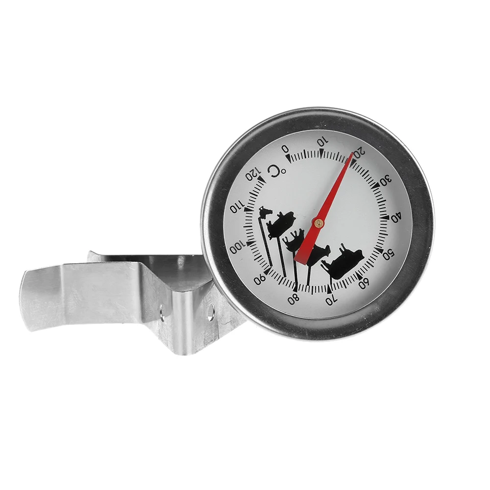Stainless Steel Coffee Milk Thermometer Espresso Frothing Temperature Measure Probe Meter