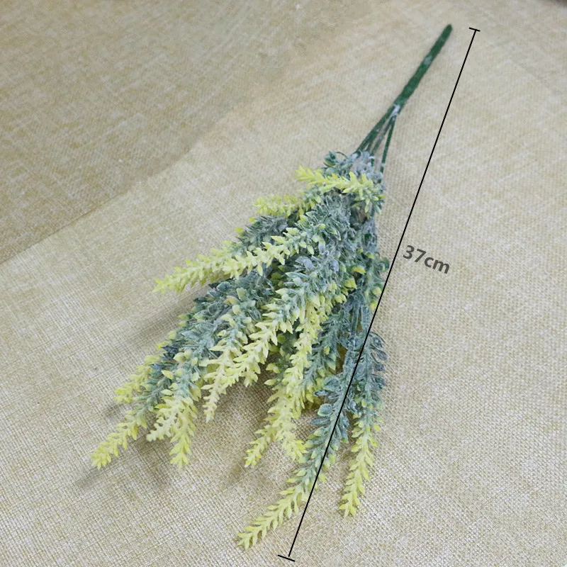 Flone 5 Branch Romantic Provence Lavender Artificial Flower Bouquet Simulation Plastic Flowers Wedding Home Party Decor Plants (13)