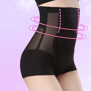 

High Waist Shaping Panties Lace Abdomen Briefs Sexy Seamless Breathable Body Shaper Slimming Tummy Underwear
