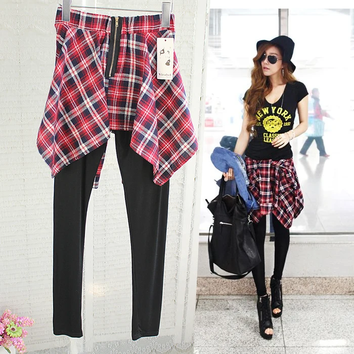 

Student fitness practice pants jazz dance costumes hip-hop clothing blouses pants fake two bottoming culottes
