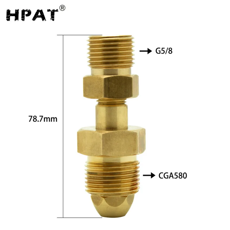 G5 8 to CGA580 SPUNKY разливного пива азотный регулятор к СО2 бак адаптер CGA 580 - Цвет: G5 8 to CGA580