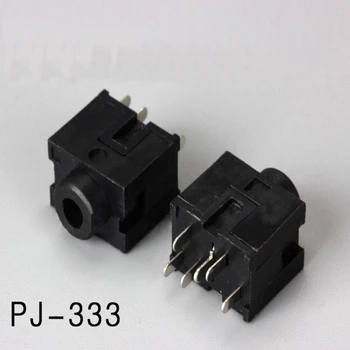 

3.5mm vertical headphone jack 6 foot pin 4 fixed foot power socket female