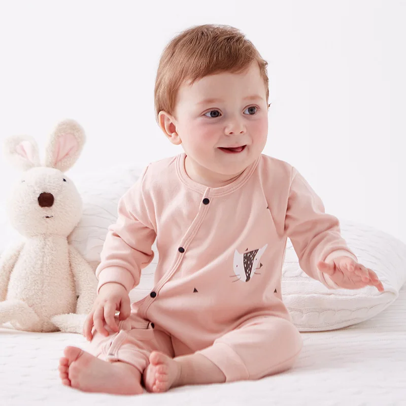 

New Product Unisex Newborn Baby Cotton Long Sleeves Clothing Girls Boys Baby Cartoon Pajamas Rompers Kids Infant Baby Clothes