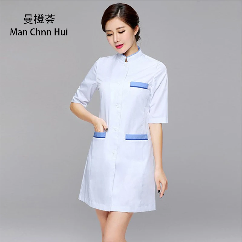 Ladies Medical Robe Medical lab coat Hospital Doctor Slim Multicolour Nurse Uniform medical gown Overalls medical uniforms