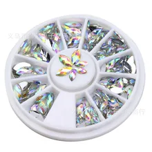 ZP-01, 3,6 мм, 4*8 мм, голографические Стразы в виде глаз лошади для дизайна ногтей, AB Цвет, маркиза, украшения для ногтей, аксессуары для женщин, украшения