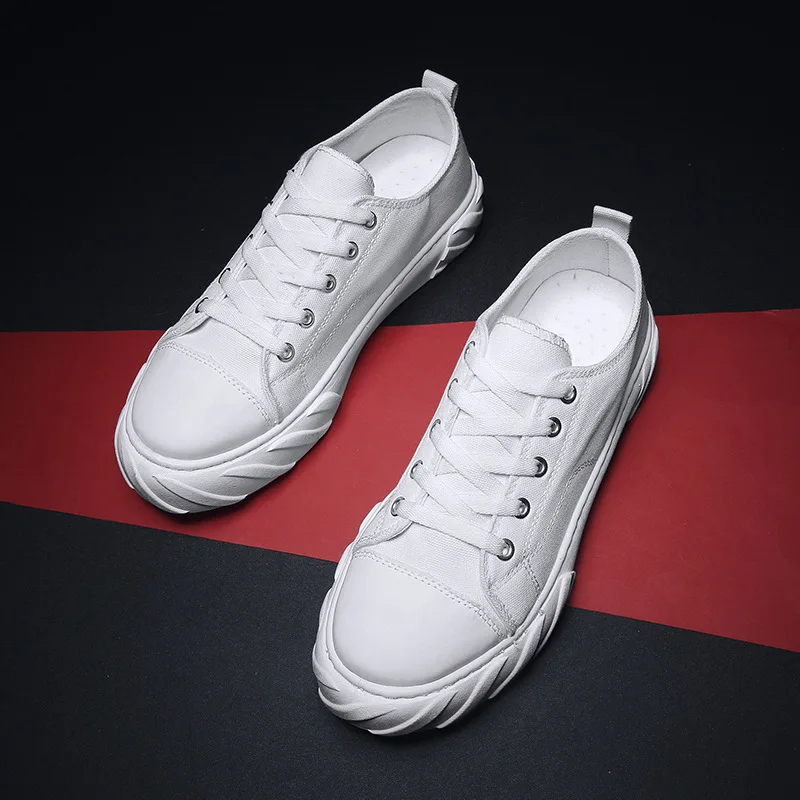 

Man Leisure Casual Platform Shoes Men Canvas Male Shoe White Shoes Sneakers Zapatos De Hombre Tenis Trainers Sneaker Loafers