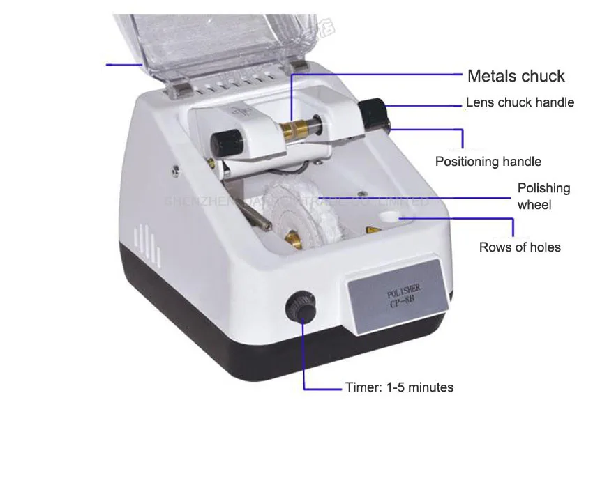 1 шт. идеально полуавтоматическая объектив полировщик очки шлифовальные машины очки очиститель с таймером 110 В или 220 В, 80 Вт