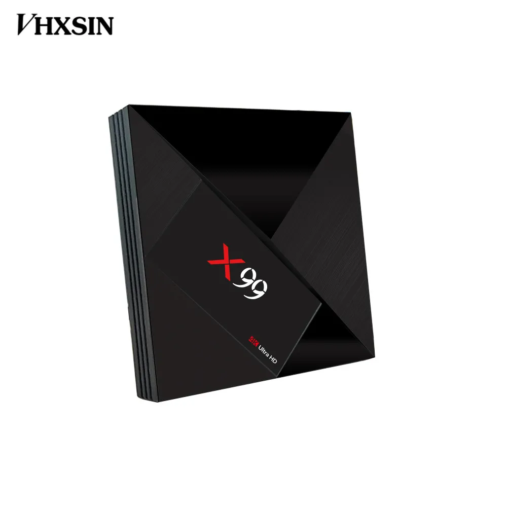 VHXSIN 50 шт./лот RK3399 шесть ядер 4 ГБ 32 X99 Smart Android 7 1 TV Box 2 4G/Φ WiFi 1000M LAN | Электроника