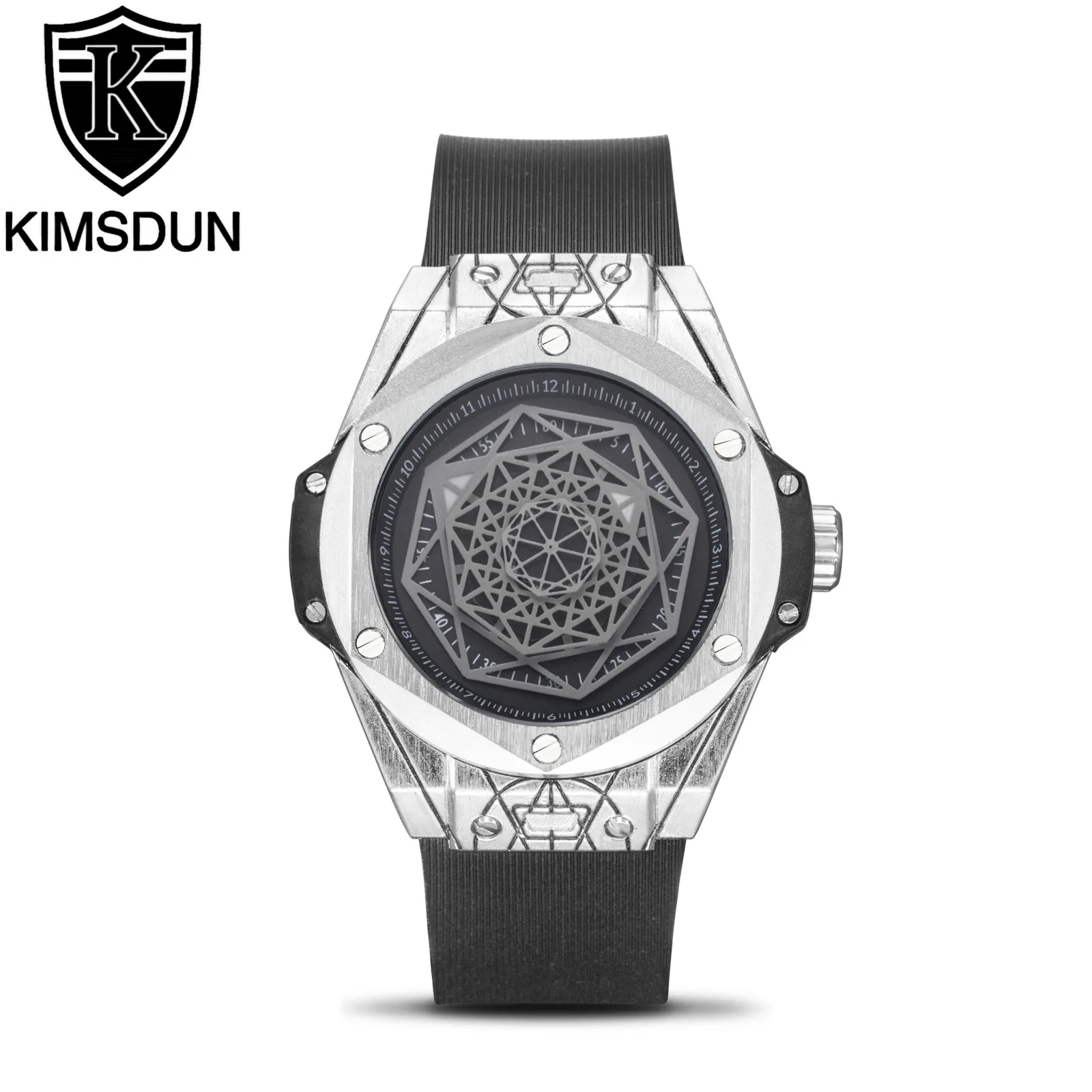 2019 новые часы мужские роскошные брендовые KIMSDUN Мужские кварцевые Лакшери