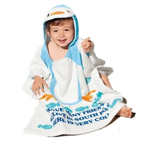 

Hot sale 100% cotton baby beach gown child bathrobe beach towels baby cloak cape baby bath towel child bathrobes free shipping