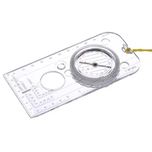 1 шт. Профессиональный Мини Компас Карта весы линейка увеличительное ориентирование многофункциональное оборудование для наружного туризма кемпинга