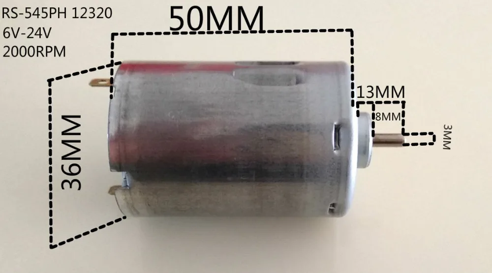 

1/PCS Original RS-545PH-12320 high speed 6V~24V DC motor RMP1850-2200