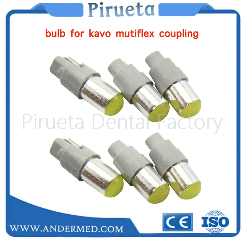 Free Shipping 6Pcs Dental fiber optic handpiece lamp LED bulb