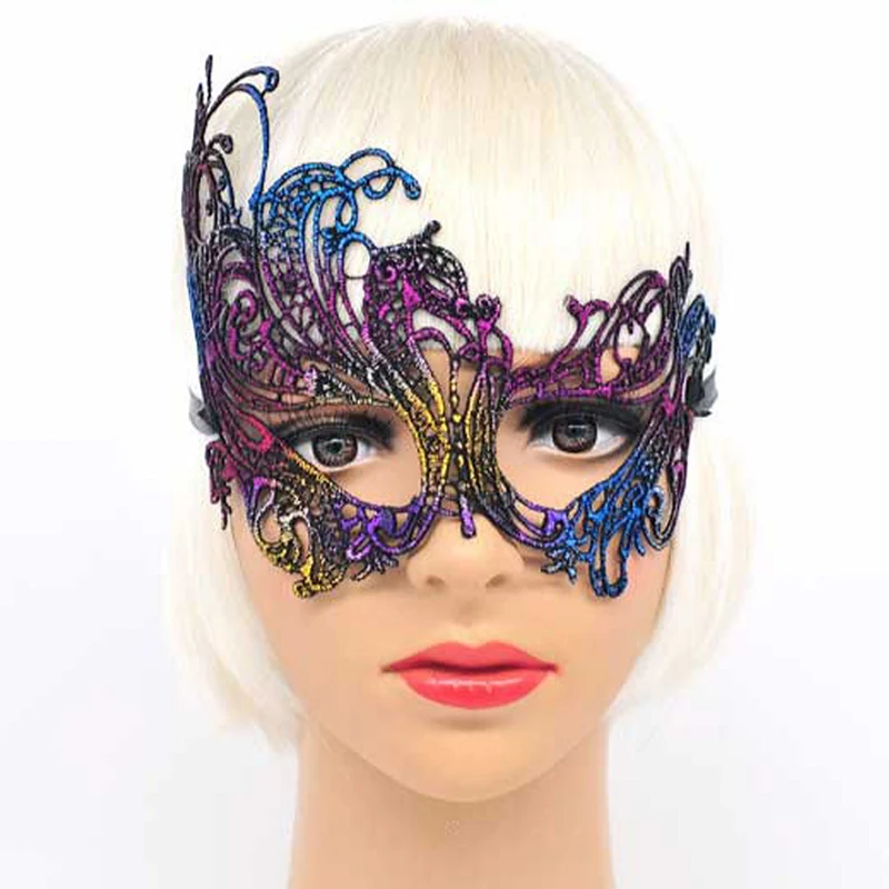 

Halloween Masque For Lady Half Face Carnival Masquerade Women Sexy White Black Party Lace Masks Festive & Party Supplies 6C2943