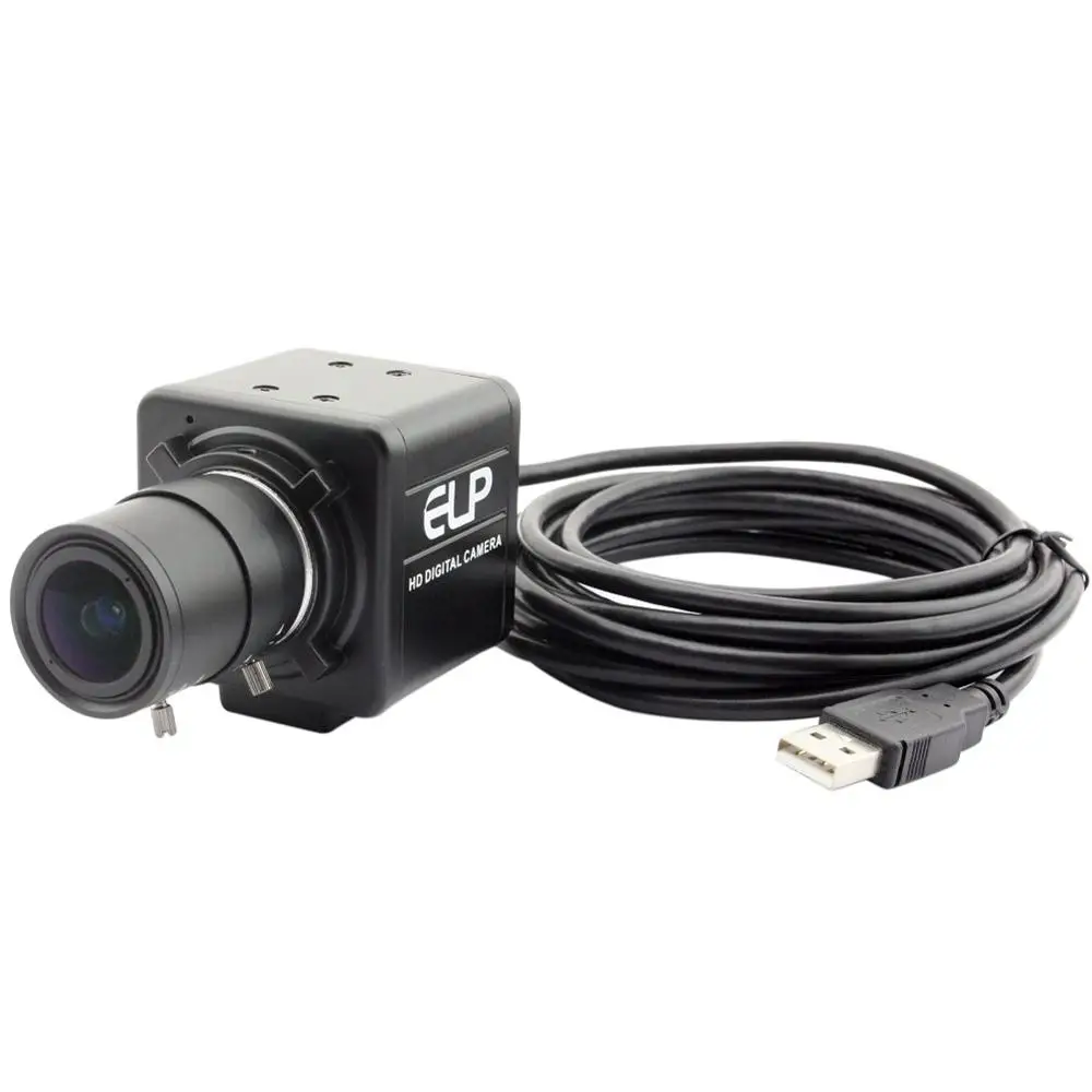 5MP High Resolution CMOS OV5640 Mini Varifocal 2.8-12mm lens UVC CCTV Industrial USB Webcam Camera for Video Conference