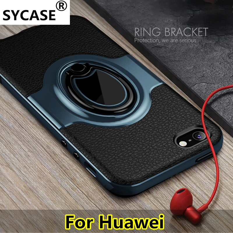 SYCASE для Huawei P10 Plus Lite mate10 pro Y3 Y5 2017 противоударное кольцо кронштейн держатель Combo