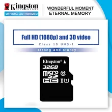 Оригинальная kingston Micro SD карта 16 ГБ 32 ГБ 64 Гб MicroSD карта памяти класс 10 TF карта MicroSDHC UHS-1 для смартфонов