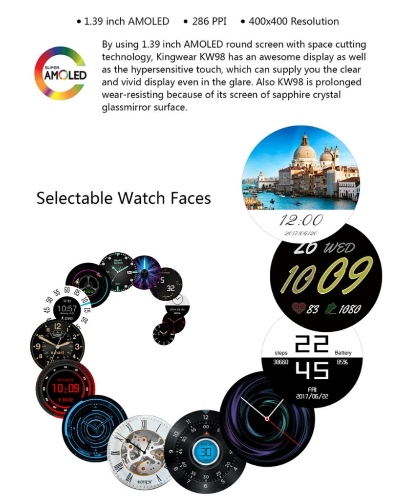 Новая мода SmartWatch OLED Экран sim телефон 8 г Встроенная память воспроизведения музыки Интеллектуальный спорт поддержка шагомер GPS Wi-Fi