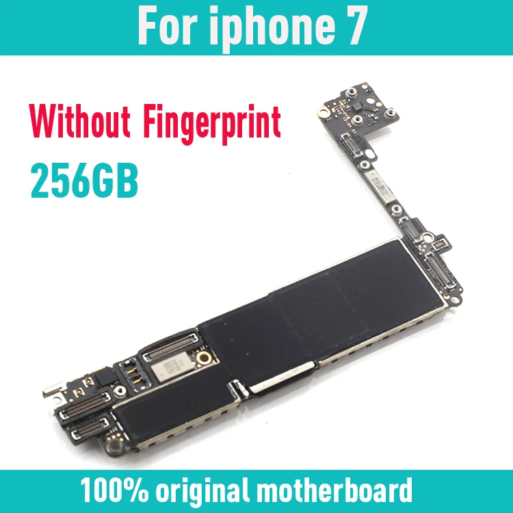 

without Touch ID For iPhone 7 Motherboard Original Unlocked Mainboard Compatible IOS System Logic Board With Full Chips 256GB
