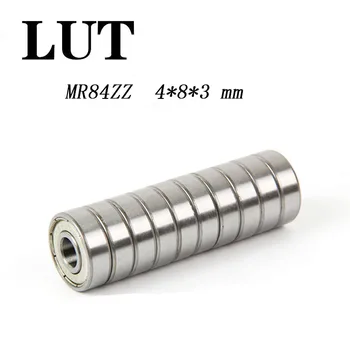 

50pcs/Lot high quality ABEC-5 MR84ZZ MR84 ZZ 4x8x3mm Thin Wall Deep Groove Ball Bearing Mini Ball Bearing Miniature Bearing
