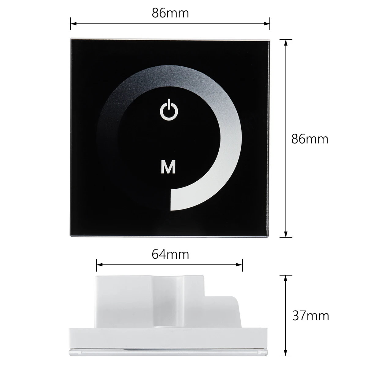 Светодио дный светодиодный контроллер Pannel Smart swсветодио дный itch led Dimmer Touch. 12 В-24 В один Цвет светодио дный Touch. Переключатель панели