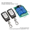 DIFODA-Interruptor de Control remoto inalámbrico 433 Mhz módulo receptor por relé DC 12V 4CH con mando a distancia RF de 4 canales ► Foto 1/6
