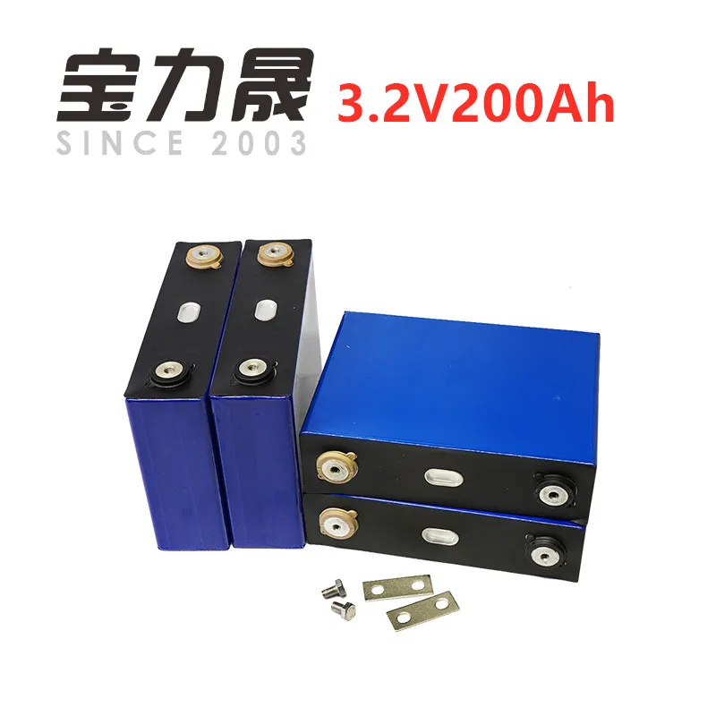 4 шт./лот 3 2 В 200AH 3C lifepo4 аккумулятор 12v200ah 24v200ah для солнечной высокой емкости