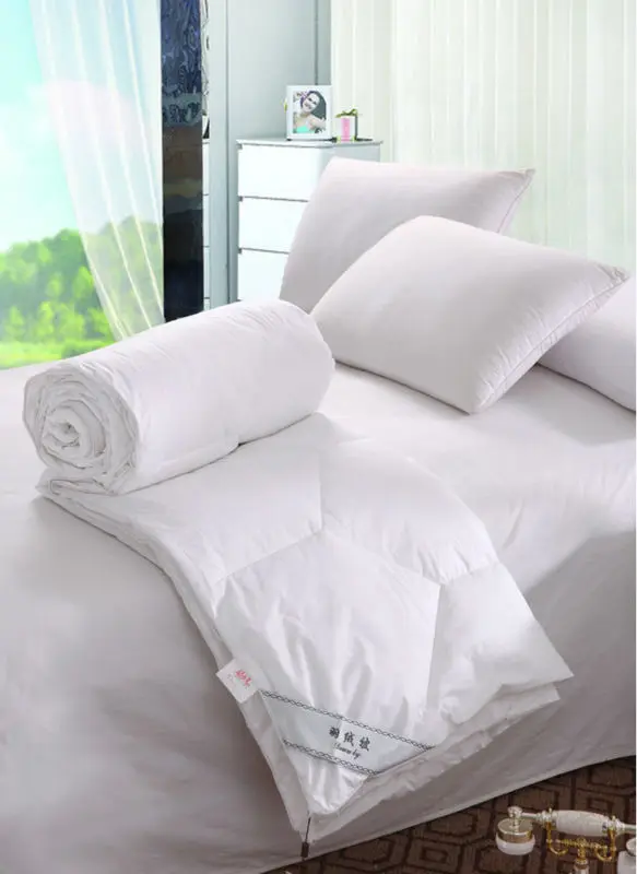 High Quality European Duck Down Quilt Doona Comforter Blanket King Or