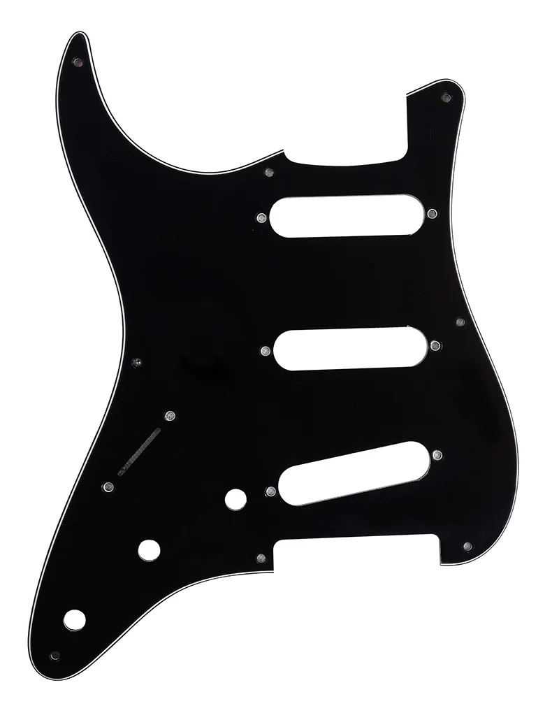 Pleroo Parts-For Left Hand 57'8 Screw Holes Standard St SSS Guitar Pickguard Scratch Plate Multi Color Choice