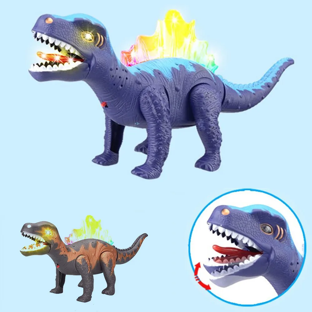 CHAMSGEND светодиодный свет и прогулки реалистичный динозавр со звуком детская игрушка в подарок 15.6In