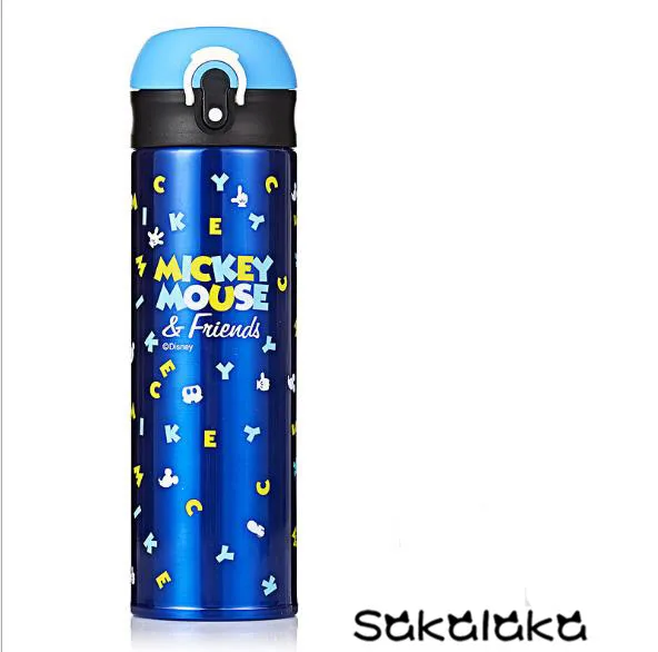 Disney Mickey mouse 304 двухслойная термоизоляционная бутылка из нержавеющей стали 500