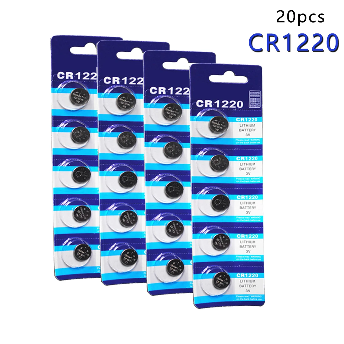 

centechia 20 pcs CR1220 BR1220 ECR1220 LM1220 3V 210mAh Lithium Button Coin Battery For Watch or Toy