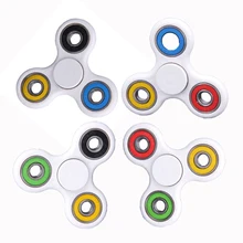 3 Colors Tri font b Spinner b font Fidget Toys Plastic EDC Hand font b Spinner