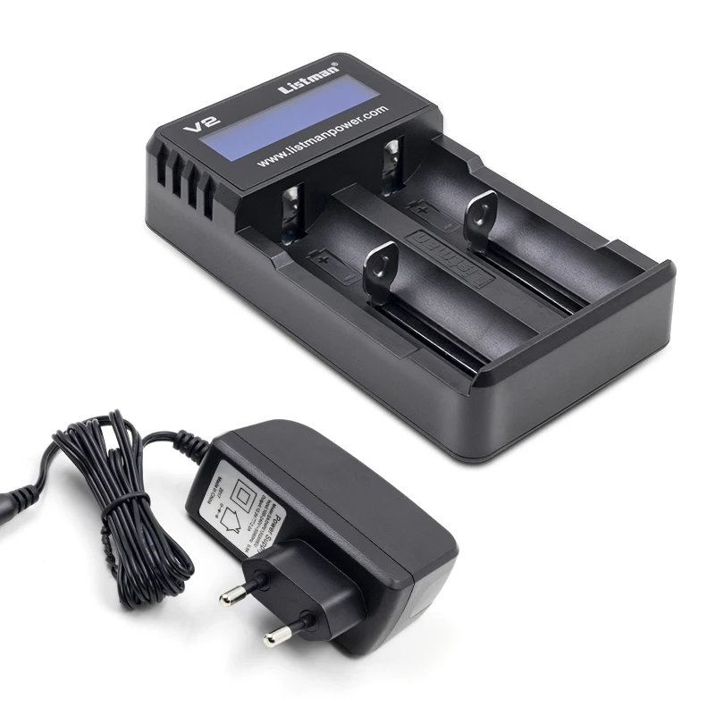 

Ewinvape Listman V2 Digicharger LCD Intelligent Circuitry 18650 21700 Charger for 18650 26550 18350 21700 26650 lithium battery