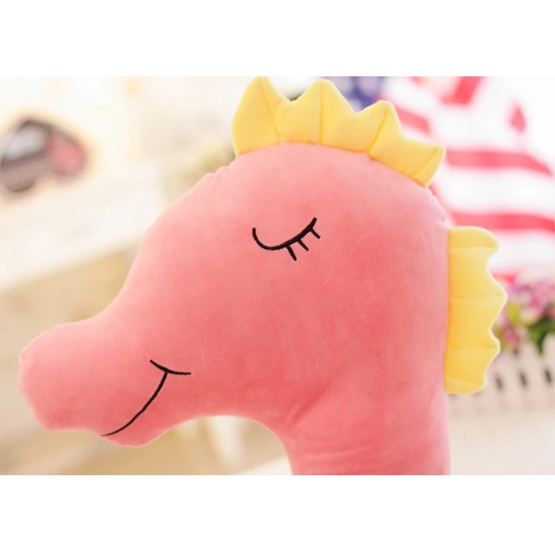 L059-Seahorse Plush Toy Pillow Giant Stuffed Body Cushion Soft Extremely Plush Animal Toy Pillow Home Decoration (4)
