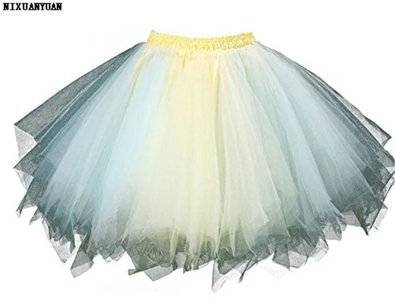 NIXUANYUAN в наличии нескольких Цветной Короткие Тюль для нижней юбки Кринолайн 2019 Лидер продаж Нижняя юбка для девочек Недорогие свадебные