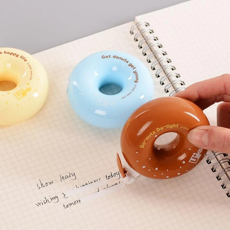 Vividcraft Kawaii Donuts Correction Tape Novelty Cute Donut Correction Tape Diary Stationery
