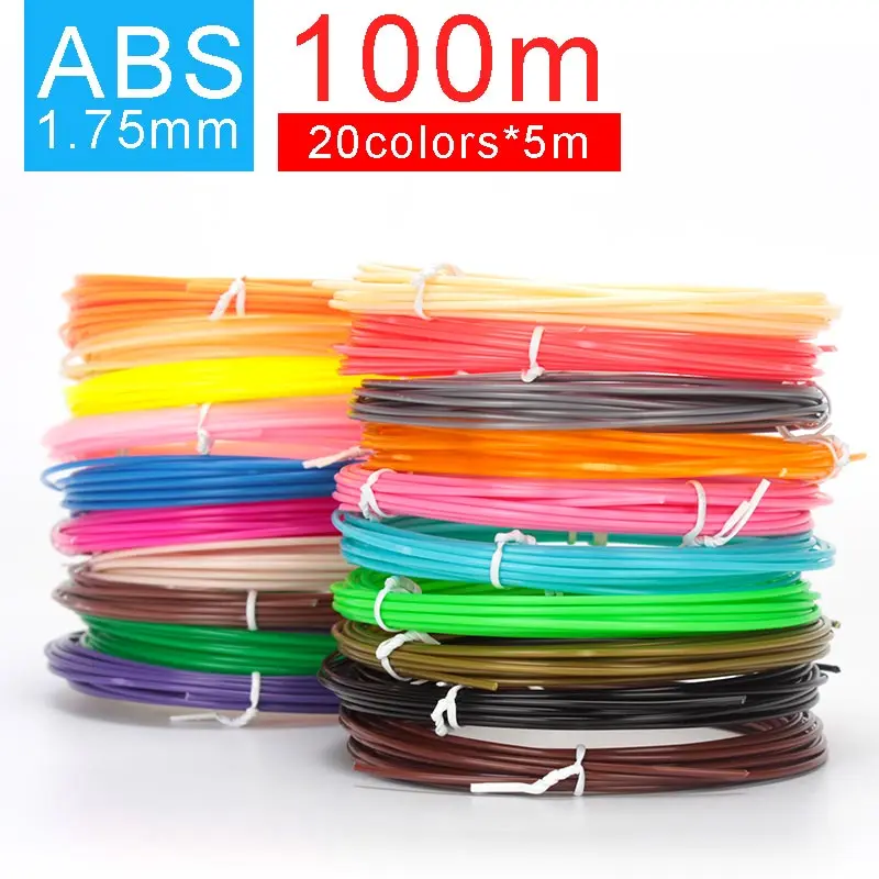 smffox 3D pen filament 1.75mm ABS 100meter 20colors plastic Printing Materials | Компьютеры и офис