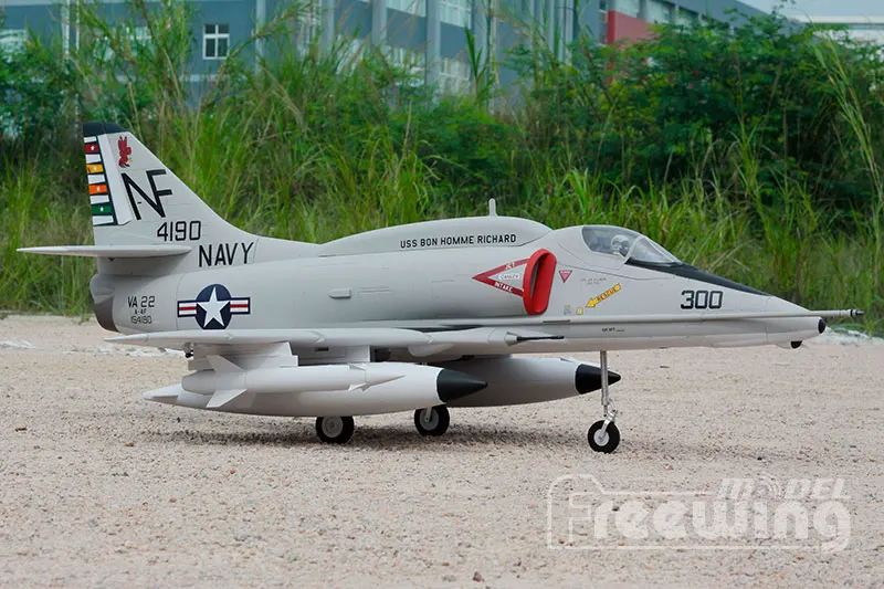 Freewing электрический RC EDF jet A-4E/F SKY HAWK самолет 80 мм вентилятор с электроприводом самолет 6s PNP или комплект+ S Выдвижная модель самолета хобби