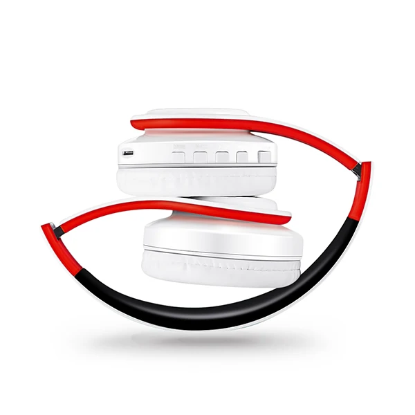 Подарок для мужчин, золотые беспроводные наушники, Bluetooth наушники, стерео гарнитура со встроенным микрофоном с разъемом 3,5 мм для Xiaomi samsung IPHONE - Цвет: white red