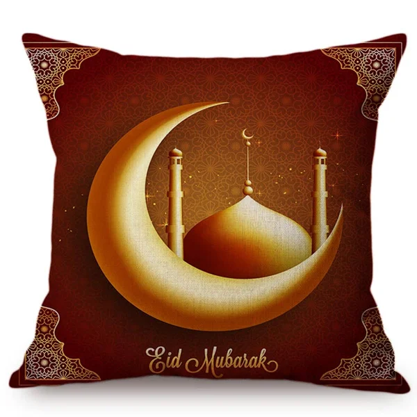 Islam Muslim Pillow Case Sacred Ramadan Decorations Sofa Cushion Cover