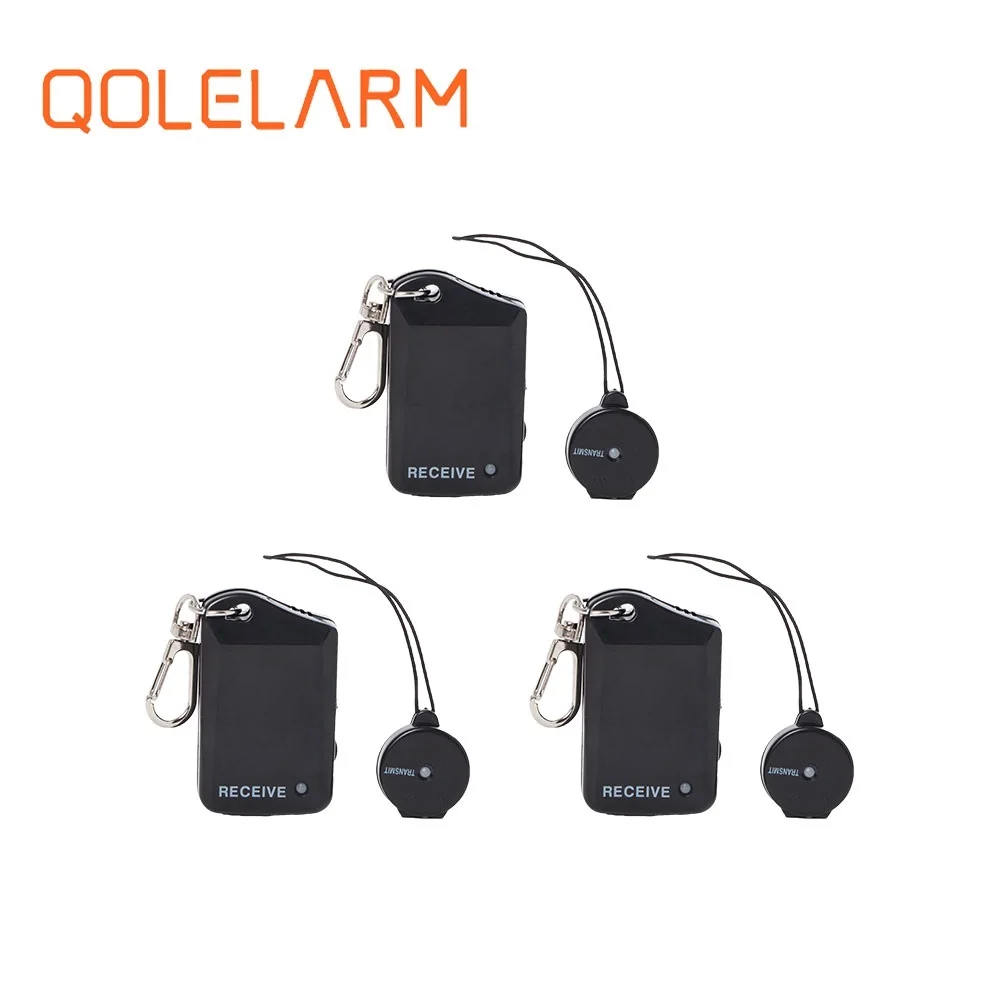 

3pcs Safely Security Two Parts Vibration Purse To Rob Childrens Pet wallet Anti Lost Alarm Black with battery mini burglar alarm