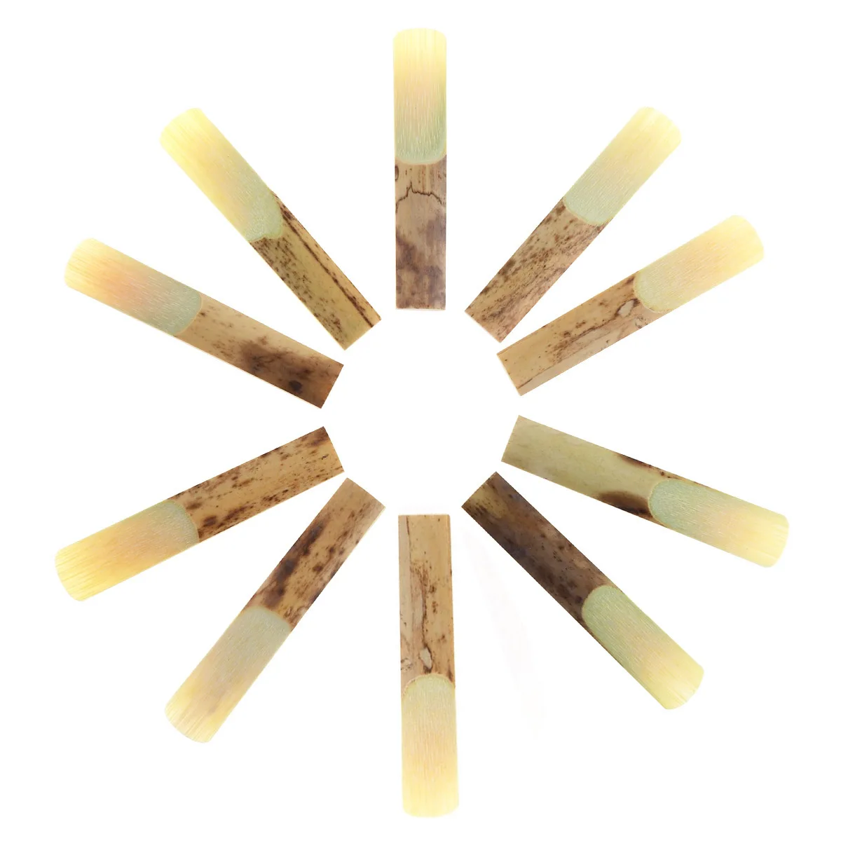 10pcs/lot Professional Bamboo Clarinet Reeds Strength 2.5 for Clarinet Mouthpiece Parts Traditional Bamboo Reed clarinet woodwind instrument,clarinet and saxophone accessories,saxophone and clarinet mouthpieces