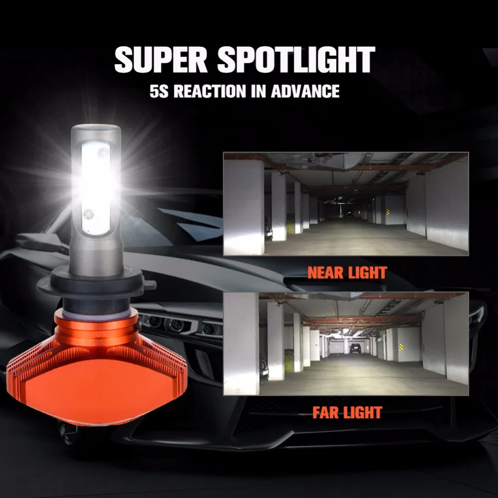 СВЕТОДИОДНЫЙ Автомобильный светильник Hir2 9012 12 В 6500 К 24 В|Передние LED-фары для авто|