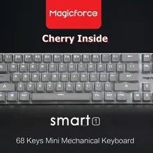 Magicforce Smart 68 ключ с подсветкой USB Проводная Механическая игровая клавиатура, съемный кабель Cherry MX переключатели