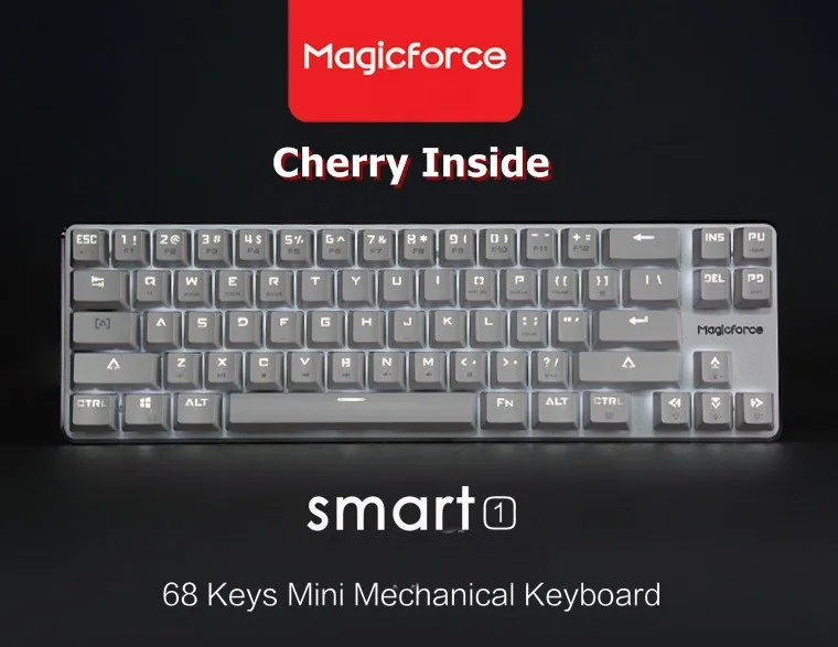 Magicforce Смарт 68 клавиш подсветки USB Проводная Механическая игровая клавиатура