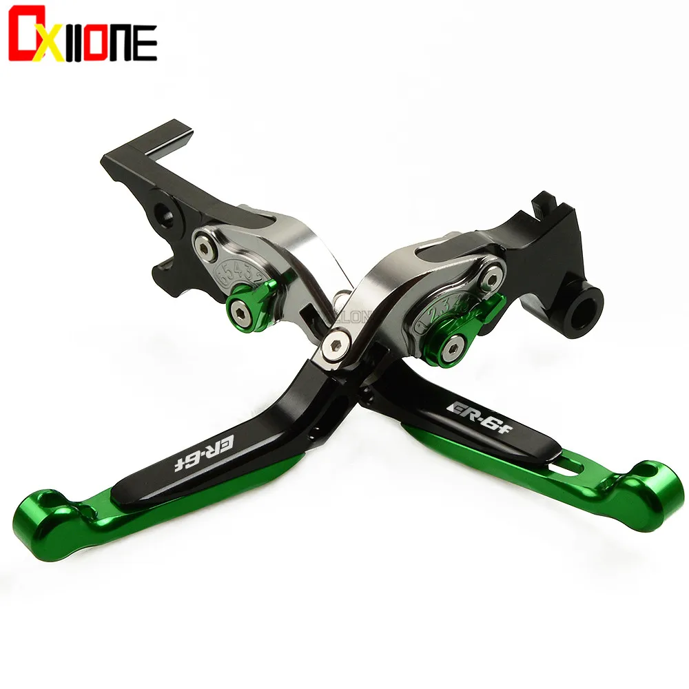 

2 Colors CNC Motorcycle Accessories Foldable Adjustable Brake Clutch Levers Set For KAWASAKI ER6F ER-6F 2017 2018 Two styles